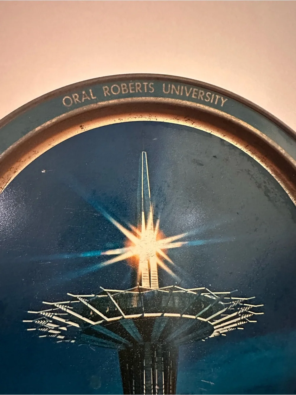 Abundant life prayer group Blue Decorative Wall Plate Oral Robert’s University